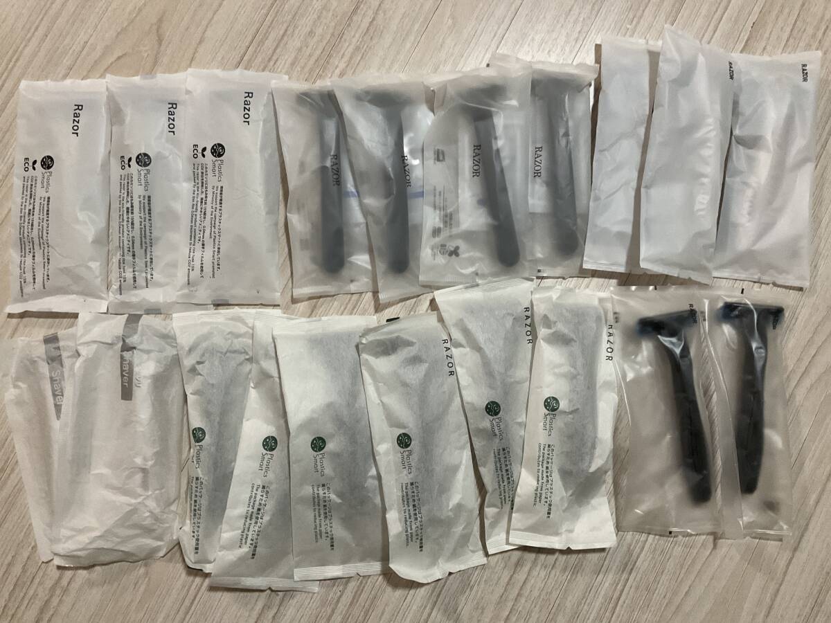 送料無料★新品【使い捨てカミソリ20個】ホテルアメニティ 旅行携帯 剃刀拍卖