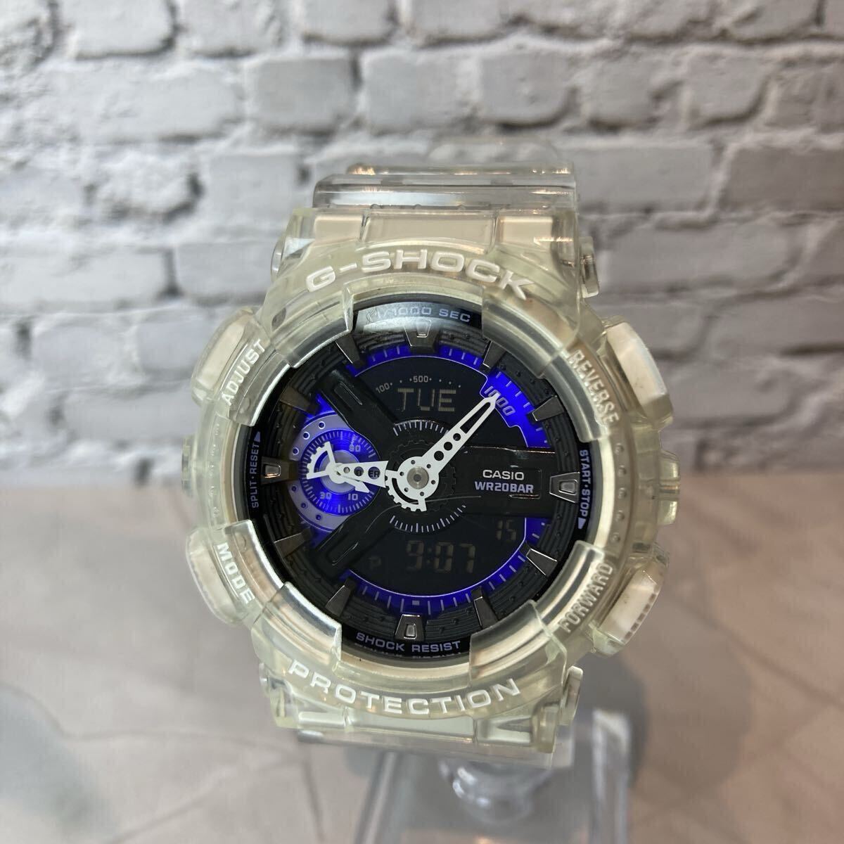 稼働 G-SHOCK GWA-S110CW スケルトンカスタム 防錆・防水強化 カスタムコーディネート拍卖