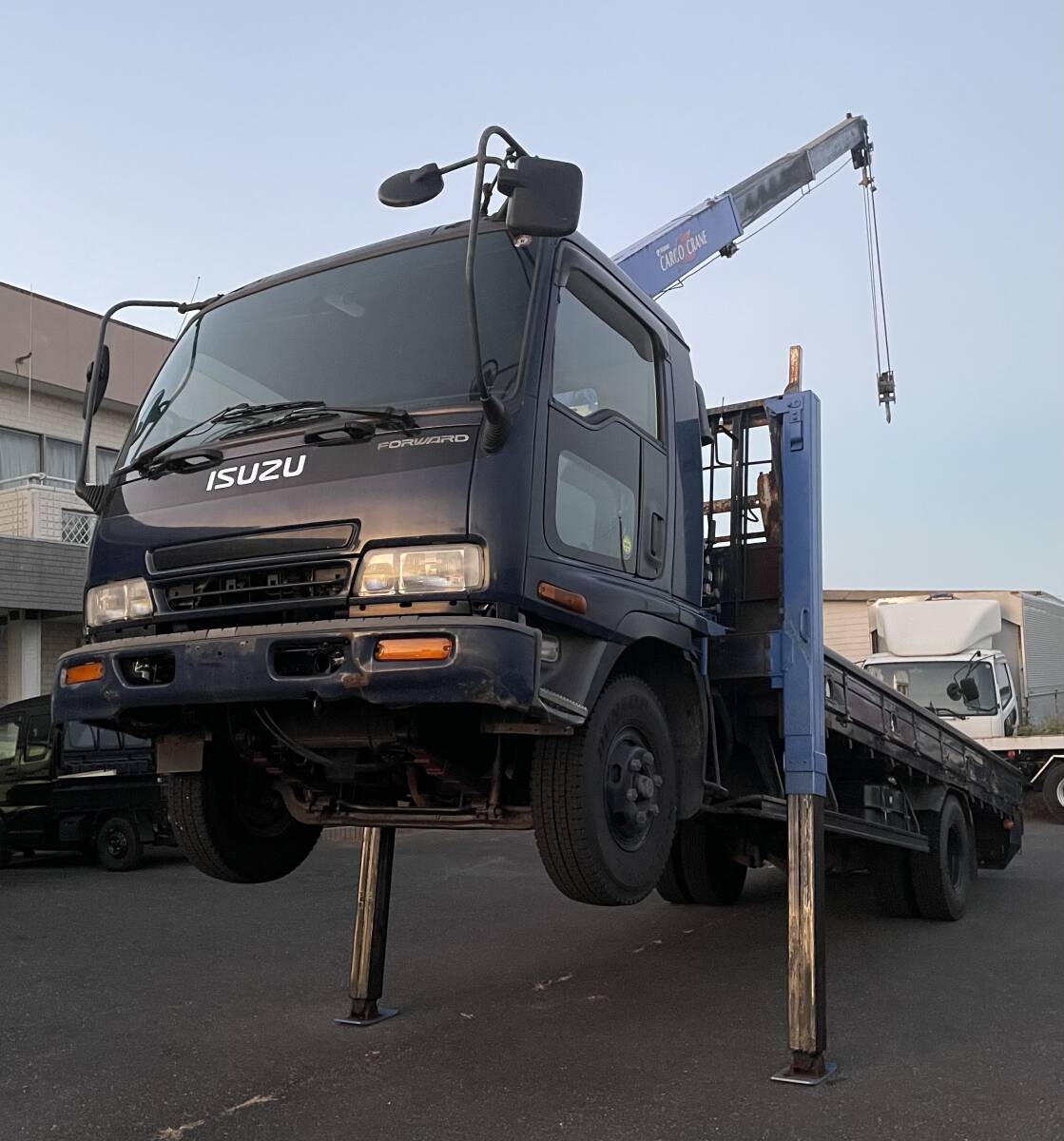 フォワード 3段クレーン ロングジャッキ ハイジャッキ タダノ ユニック セルフ 積載車 ローダー コンドル エルフ レンジャー ファイター拍卖