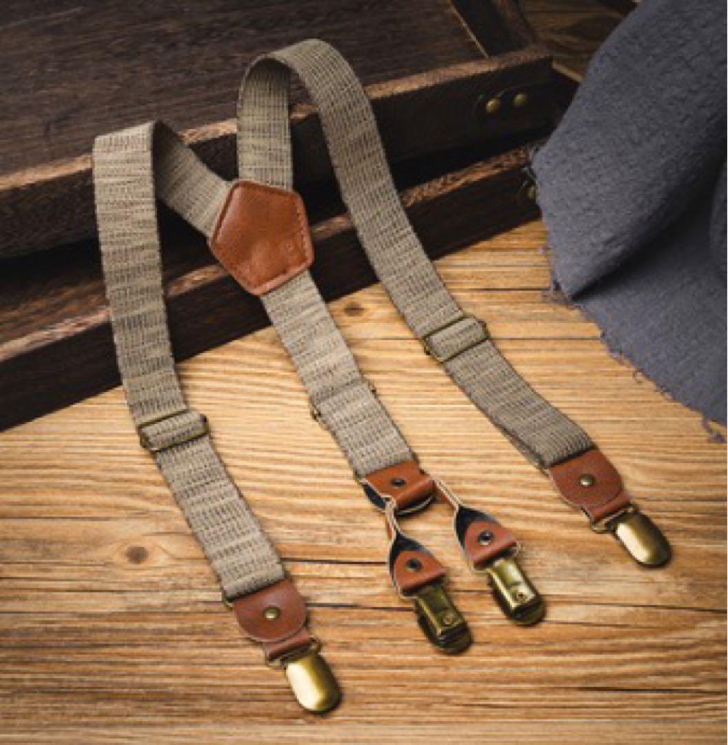 【在庫限り】【4クリップ】新品 ストラップ Y字型 サスペンダ レトロ サスペンダー クリップ メンズ レディース拍卖