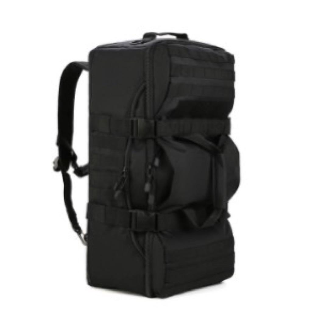 【在庫限り】ブラック 大容量 3WAY 登山 多機能 ミリタリー アウトドア バックパック メンズ レディース拍卖
