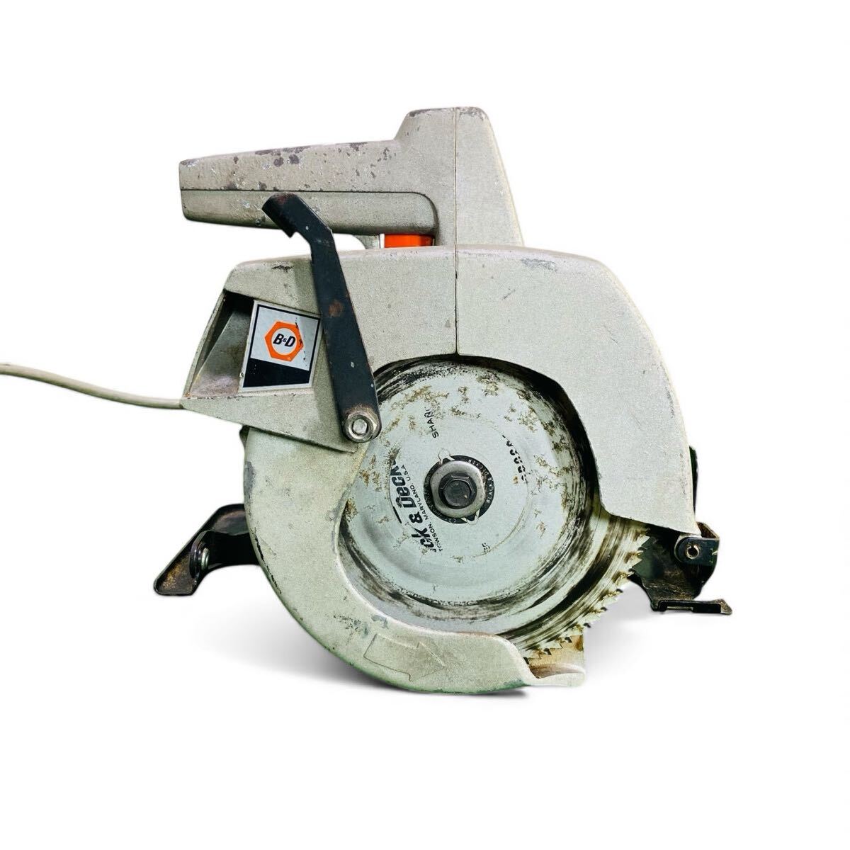 ★☆Black&Decker ブラック&デッカー 7 1/4 CIRCULAR SAW サーキュラーソー 切断 電動工具 電気工具 道具 工具 動作確認済み F☆★拍卖