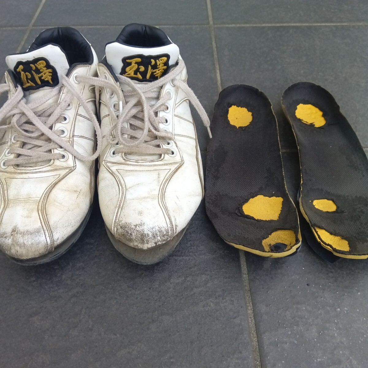 TAMAZAWA カンタマ 玉澤 白スパイク 26.5cm 高校野球部員使用 野球 トレーニングシューズ スパイク ベースボール ミズノ SSK拍卖