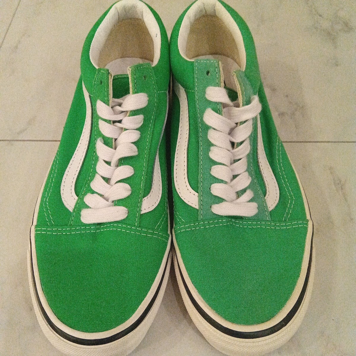 VANS バンズ オールドスクール スニーカー 新品 ライムグリーン US9 27cm 黄緑拍卖
