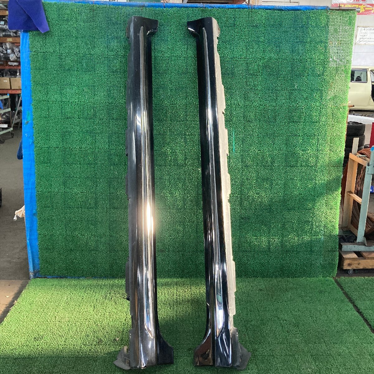 ♪♪カムリ レザーパッケージ AVV50 左右 サイドスポイラー サイドステップ カラー 218 ブラック系(W7162)♪♪拍卖