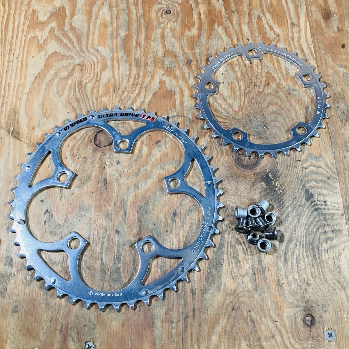 Campagnolo CENTAUR CT チェーンリングセット 48/34T PCD110 カンパニョーロ コンパクト 10S用 MADE IN ITALY拍卖