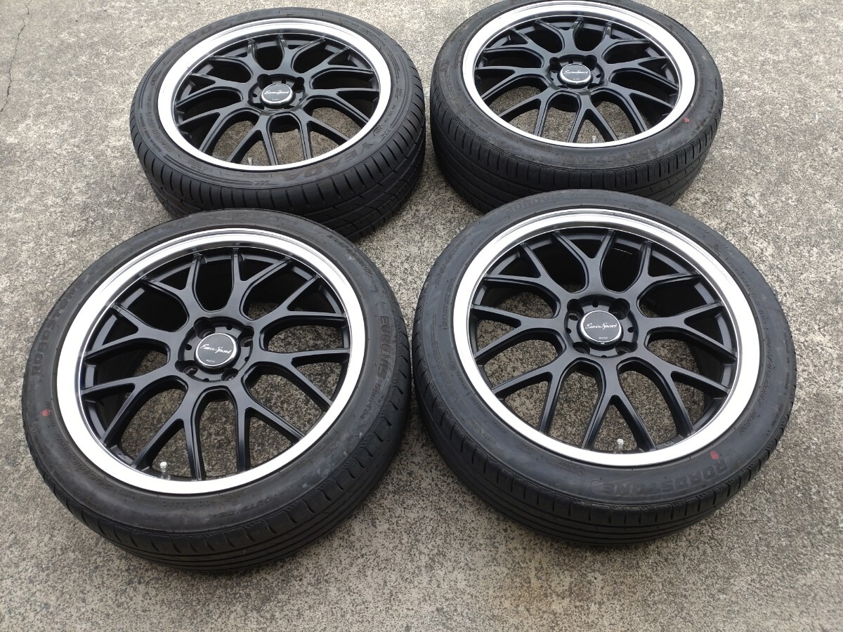 ブレスト ユーロスポーツタイプ805 17インチ7J +42 4H 100P & 205/45R17 4本セット アクア キューブ等拍卖