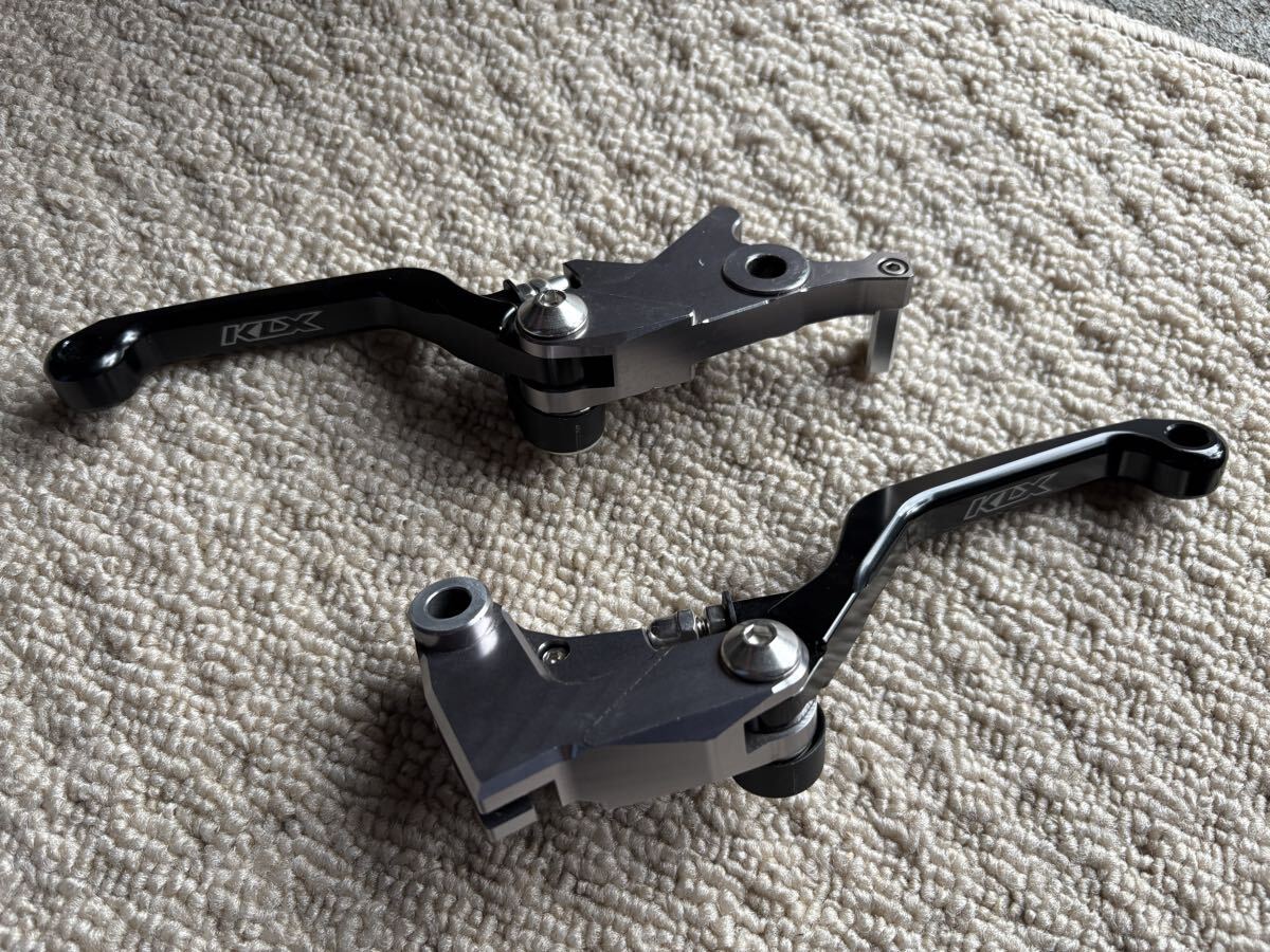 カワサキ KLX125 ブレーキ レバー クラッチレバー ショートレバー 中古美品拍卖