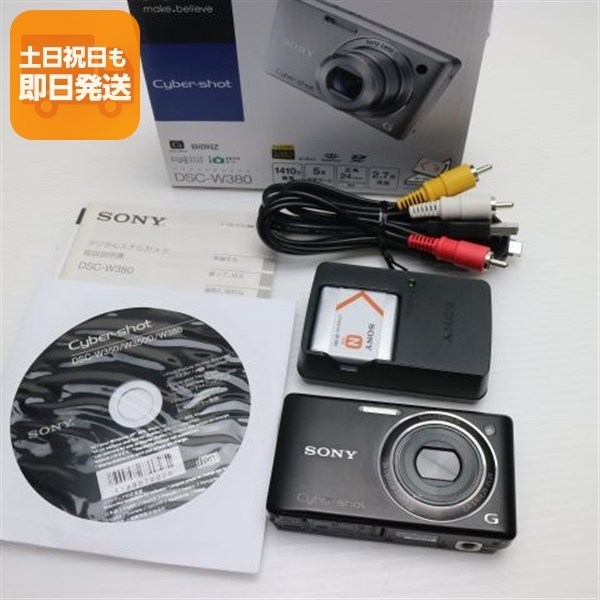 美品 Cyber-shot DSC-W380 ブラック 即日発送 SONY デジカメ デジタルカメラ 本体 あすつく 土日祝発送OK拍卖