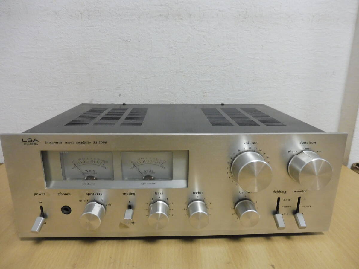 「T3B」COLUMBIA コロムビア SA-3900 プリメインアンプ アンプ オーディオ機器 現状品 中古 通電確認済拍卖