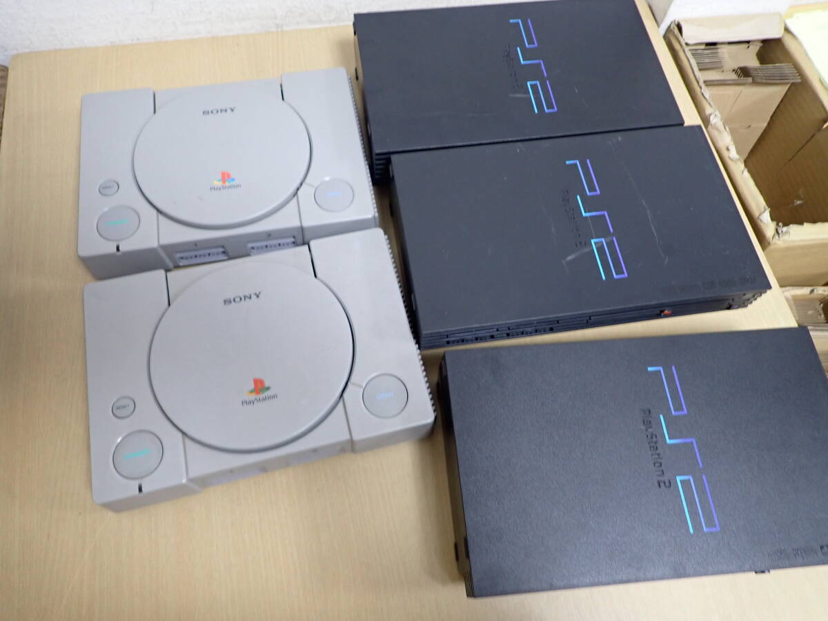 「S5B」まとめて5点 SONY ソニー PS1 PS2 PlayStation2 プレステ プレイステーション SCPH-10000 39000RC 18000 本体 ゲーム機 レトロ拍卖