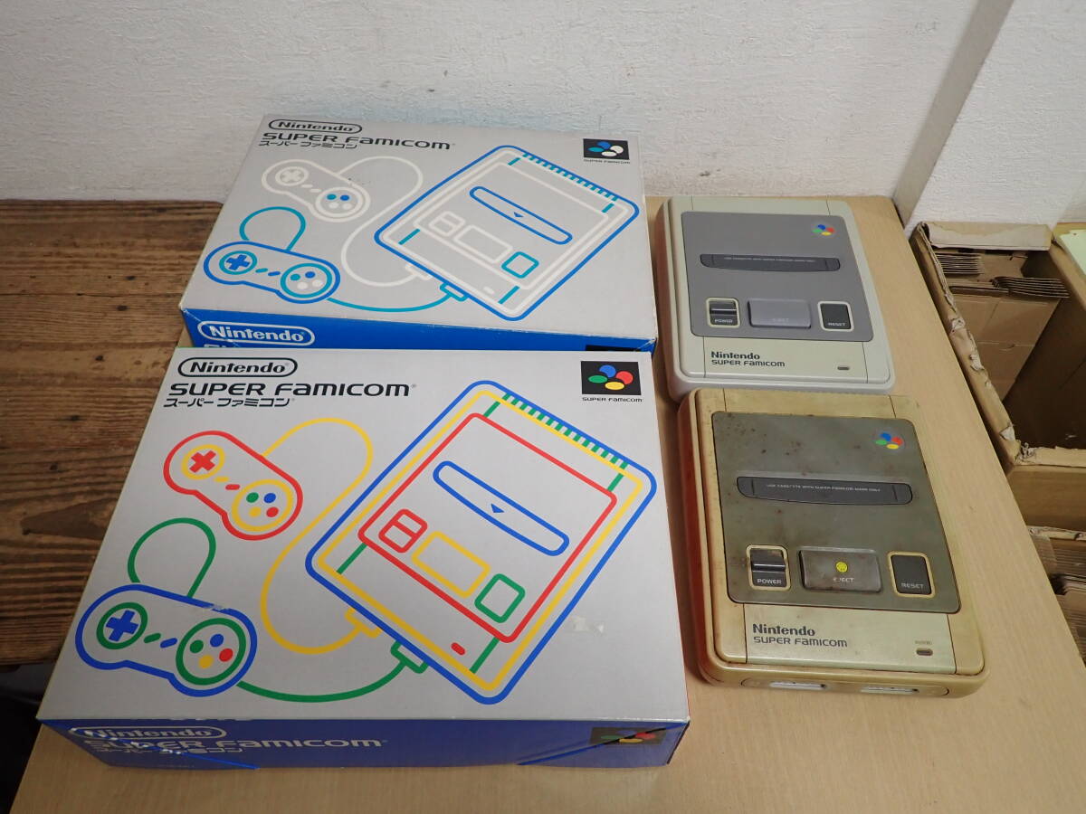 「S5B」まとめて4点 任天堂 Nintendo スーパーファミコン 本体 ゲーム機 レトロゲーム 元箱 コントローラー拍卖