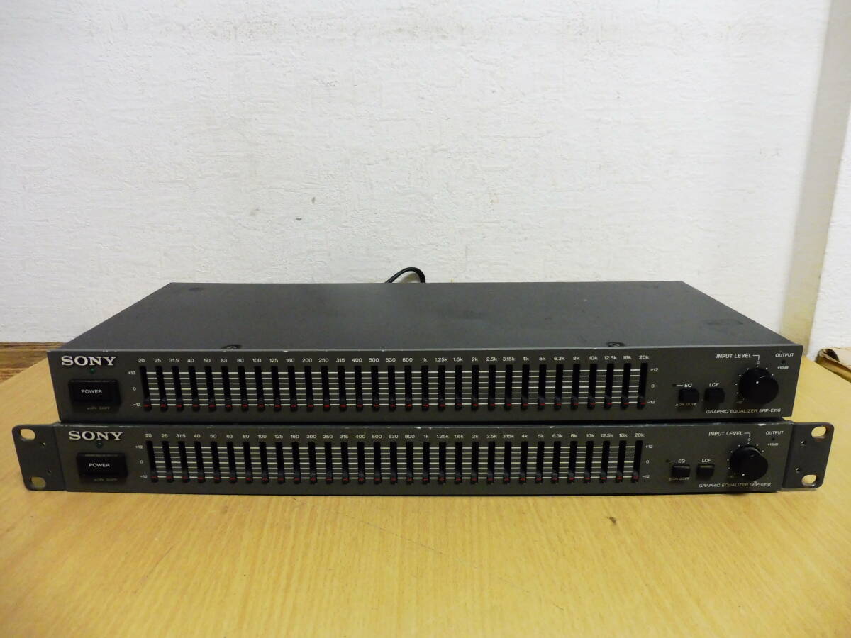 「T3C」まとめて2点 SONY ソニー SRP-E110 グラフィックイコライザー GRAPHIC EQUALIZER オーディオ機器 通電確認済 中古 現状品拍卖