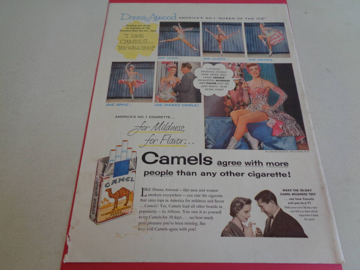 即決 広告 アドバタイジング タバコ シガレット CAMEL 1950s 洋酒 ウィスキー OLD GRAND DAD アメリカ拍卖