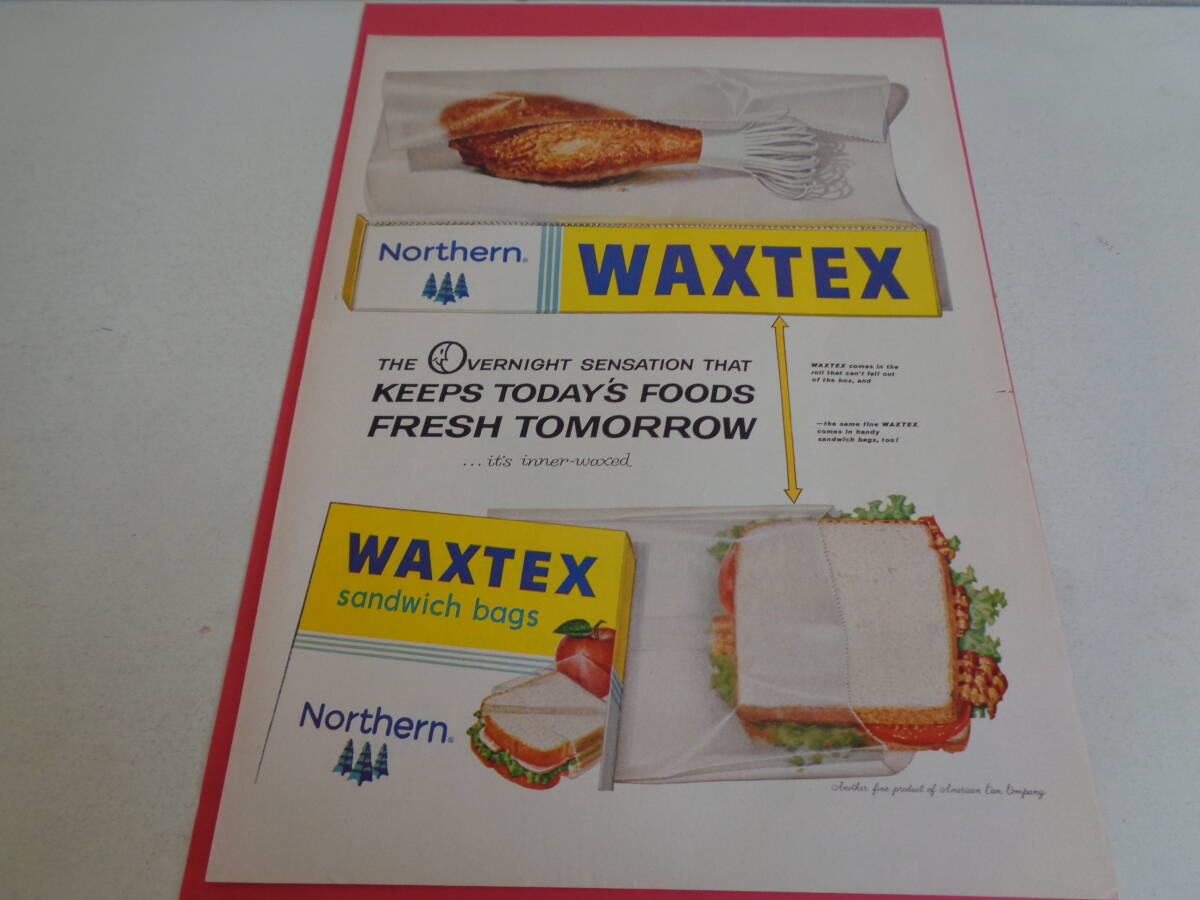 即決 広告 アドバタイジング WAXTEX ワックスペーパー 1950s ラッピング フロリダ グレープフルーツ ジュース  拍卖