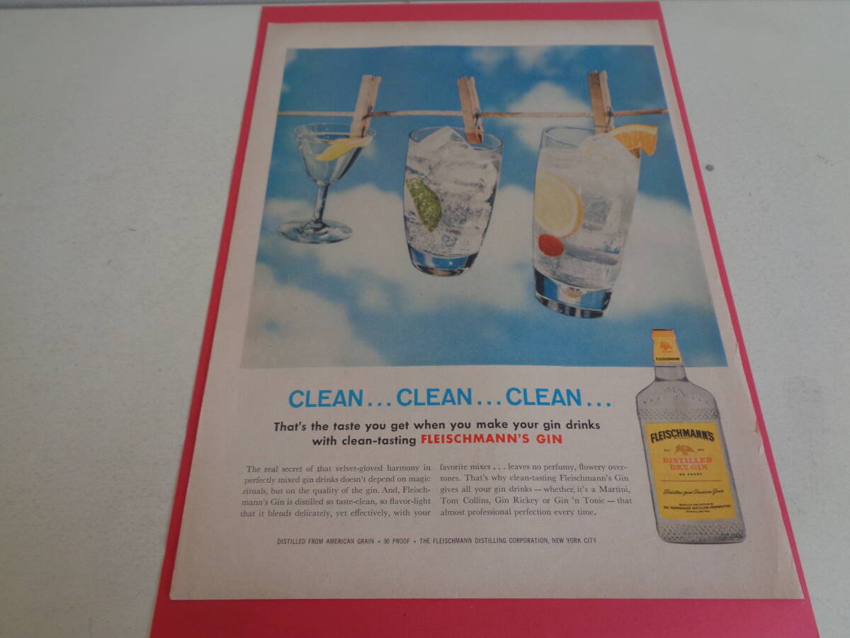 即決 広告 アドバタイジング ジン GIN 1950s Ansco カメラ フイルム レトロ アンティーク アメリカ ヴィンテージ拍卖