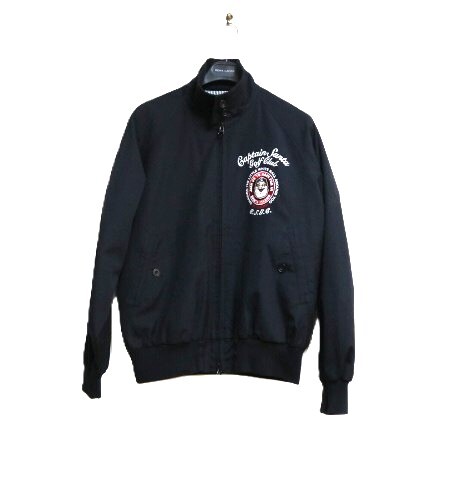美品 3回程使用 CAPTAIN SANTA キャプテンサンタ◆日本製 刺繍 ブルゾン ジャンパー ブラック S  te拍卖