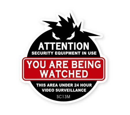 セキュリティ ステッカー 防犯 アメリカン かっこいい おしゃれ 世田谷ベース シール 窓 玄関 ガレージ 注意 あなたは監視されています拍卖