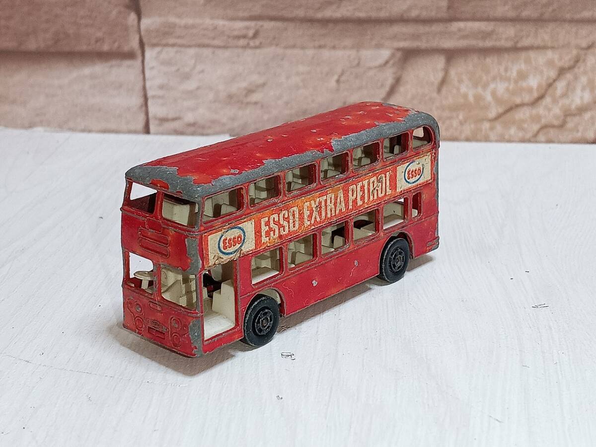 マッチボックス DAIMLER BUS No.74 MATCHEBOX 赤 SUPERFAST スーパーファスト バス 昭和 車 ミニカー イギリス製 当時物 ビンテージ拍卖