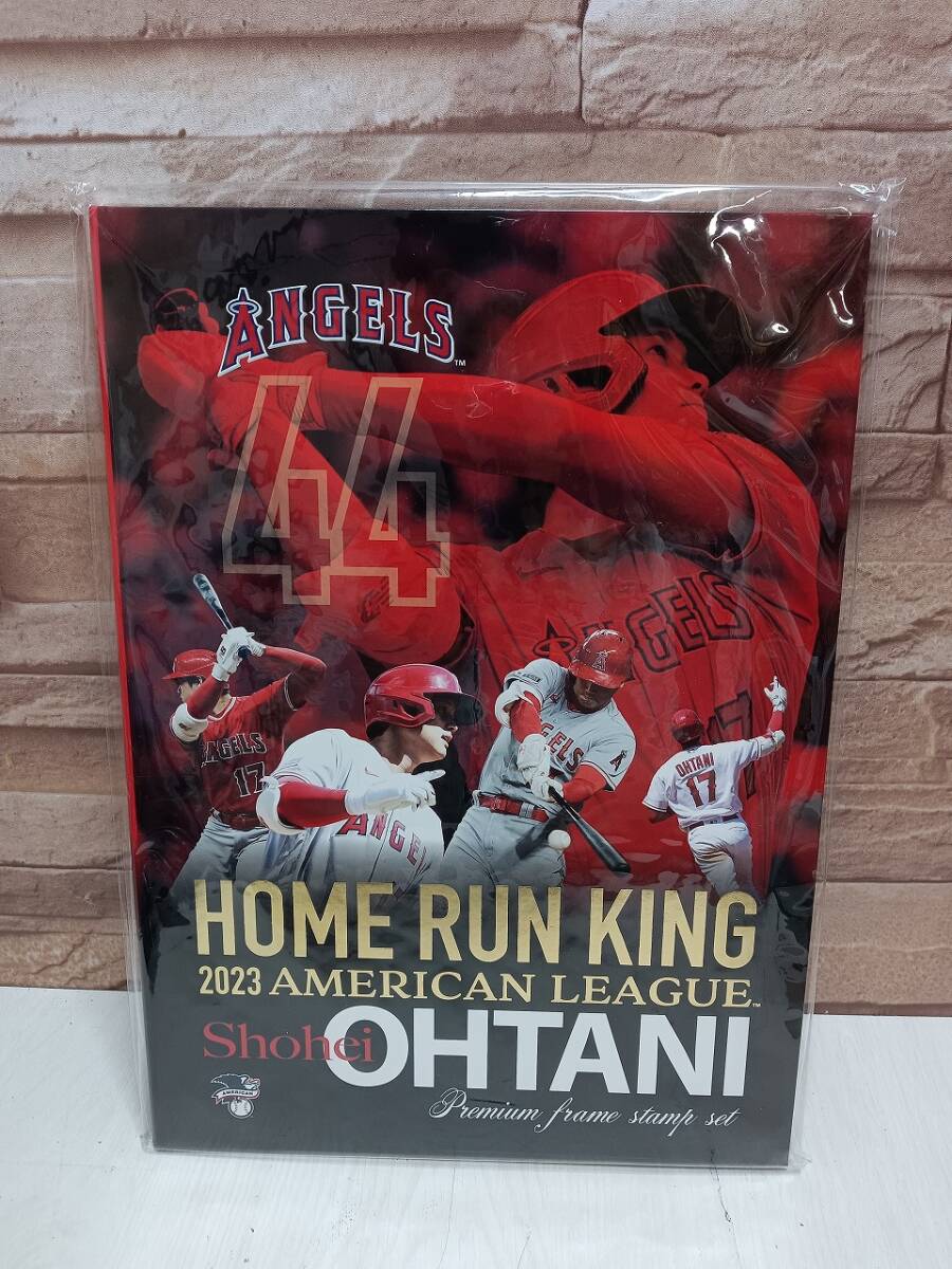 ⑧【未開封品】大谷翔平 2023年 ホームランキング アメリカンリーグ ホームラン王 記念 MLB 検)プレミアムフレーム切手セット 切手シート拍卖