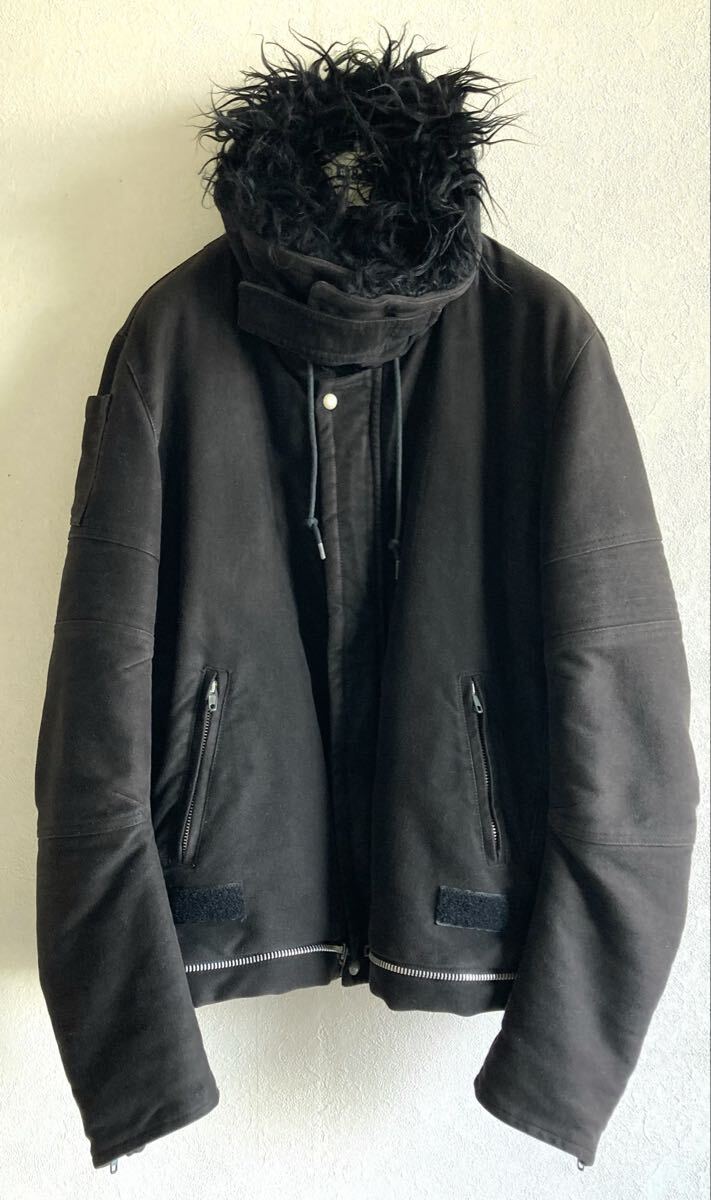 ヘルムートラング HELMUT LANG ファー付きアストロジャケット 本人期1999年秋冬コレクション拍卖