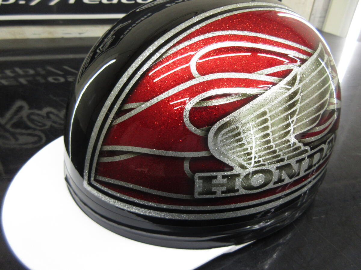 カスタムコルク半 ホンダ ファイヤー 黒赤銀ラメ ラメ最安値054拍卖