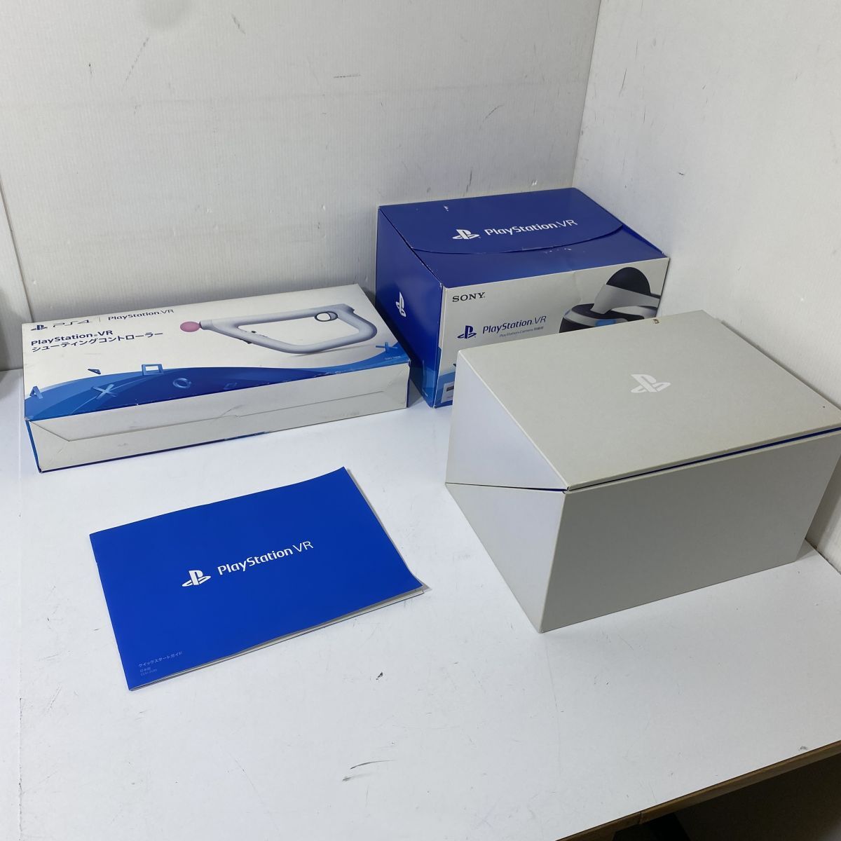 【12/14最終処分】SONY PlayStationVR PS4 本体 CUH-ZVR2 シューティングコントローラー CUHJ-15006 まとめて 未検品 AAL0827/大0086/1005拍卖
