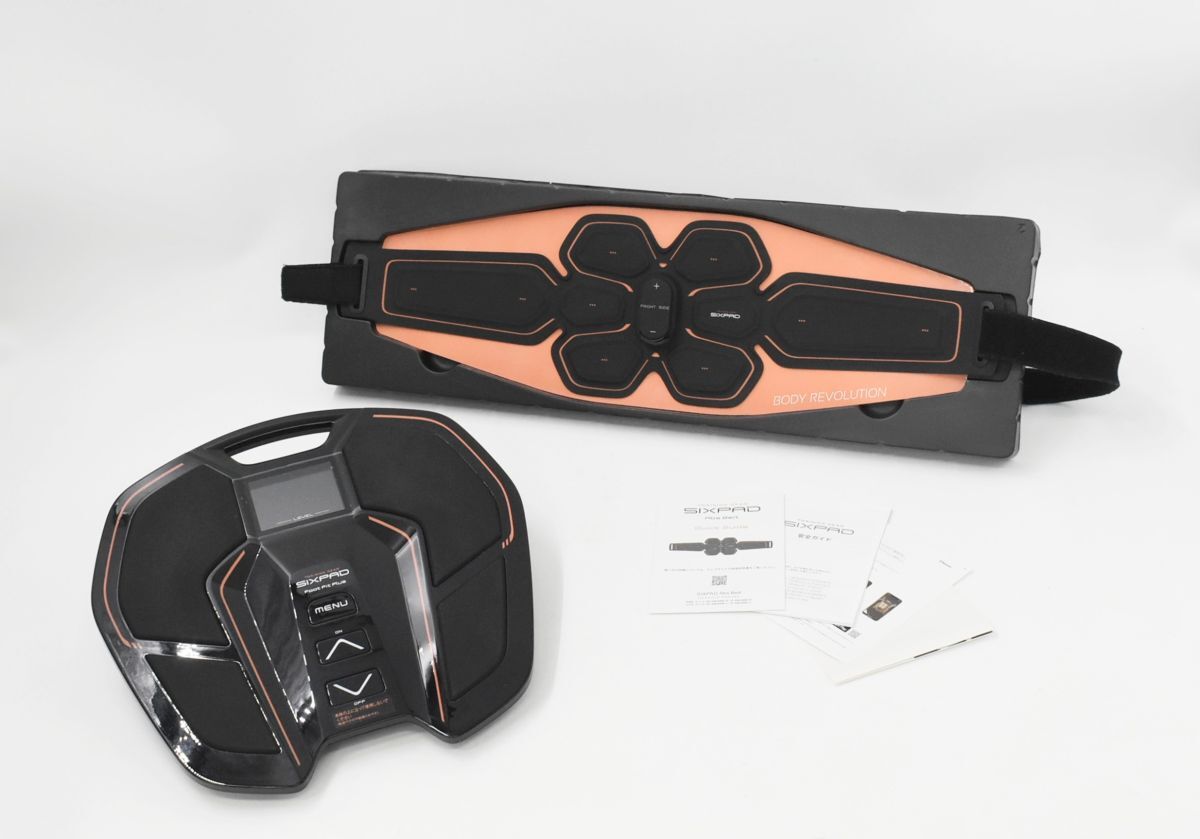 (1279P 1029H4) 1円~ MTG トレーニングギア SIXPAD シックスパッド フットフィットプラス SP-AB2209F-S 【本体通電のみ確認済】拍卖