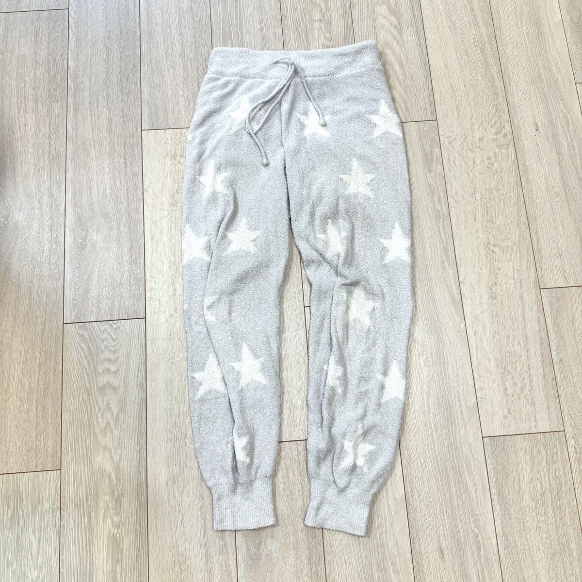 廃盤 gelato pique スムーズィースター ロング パンツ ルームウエア ジェラートピケ 部屋着 星 ボトムス パジャマ ホワイト グレー japan 拍卖