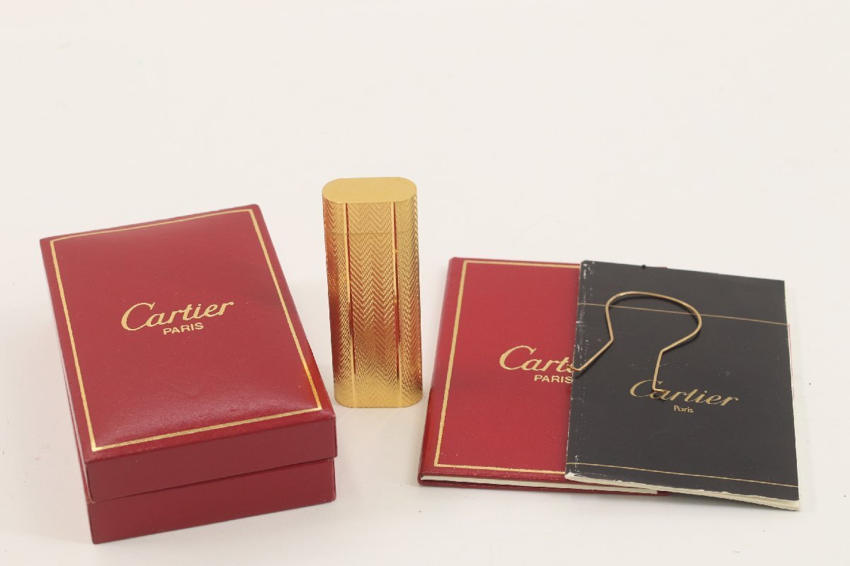 Cartier カルティエ ライター ガスライター ゴールドカラー 喫煙具 喫煙グッズ ジャンク 3277-B拍卖