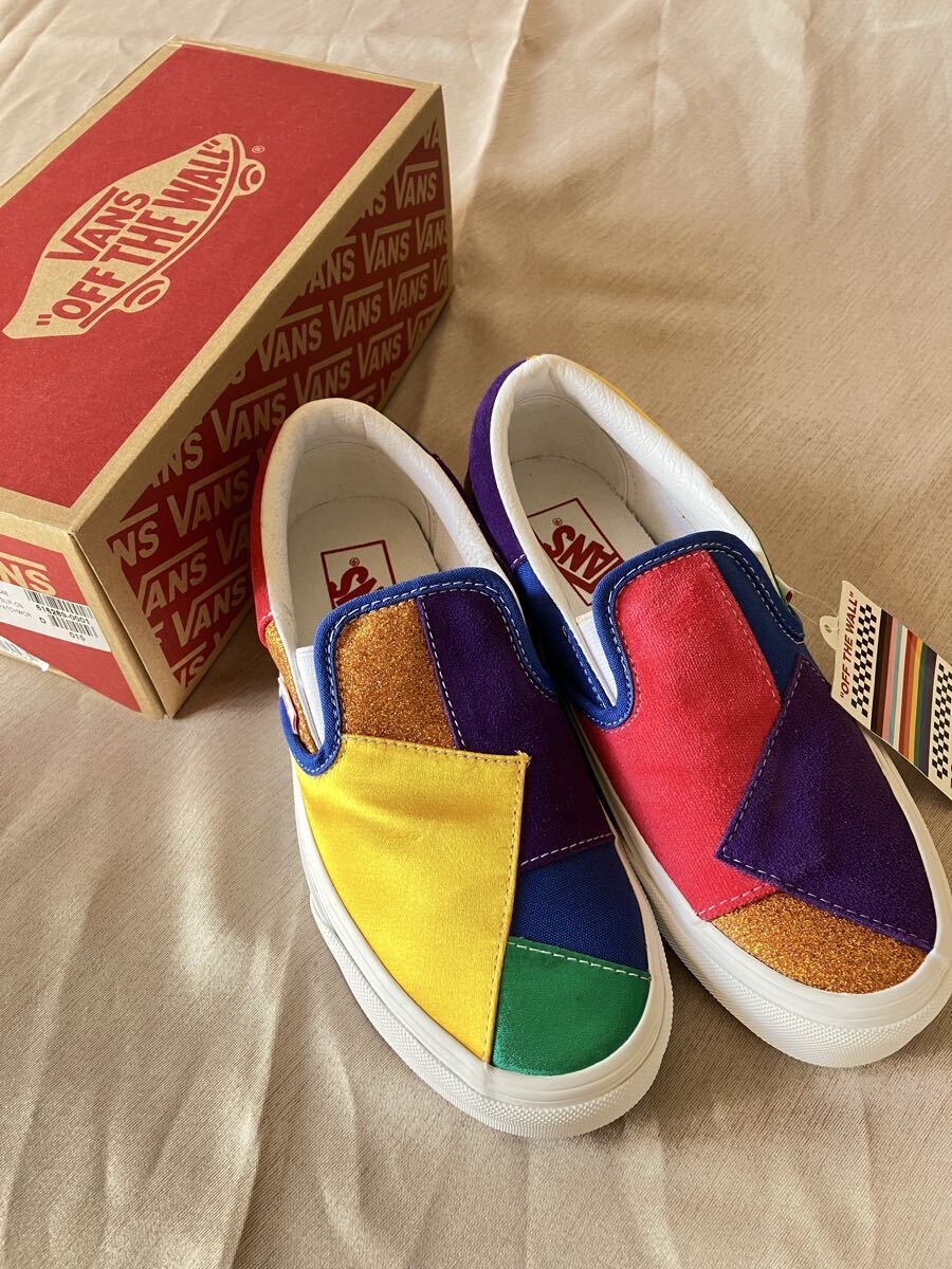 VANS Classic Slip-On (Pride) Patchwork/Tr Wht 新品 保管品 スリッポン 23.0拍卖