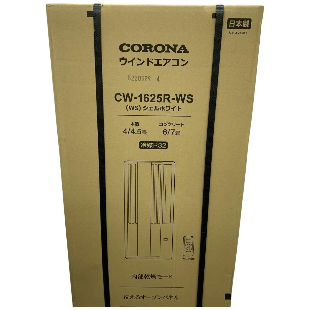 ●● CORONA コロナ 季節家電 窓枠エアコン 木造4畳 鉄筋6畳 2025モデル CW-1625R-WS 未使用に近い拍卖