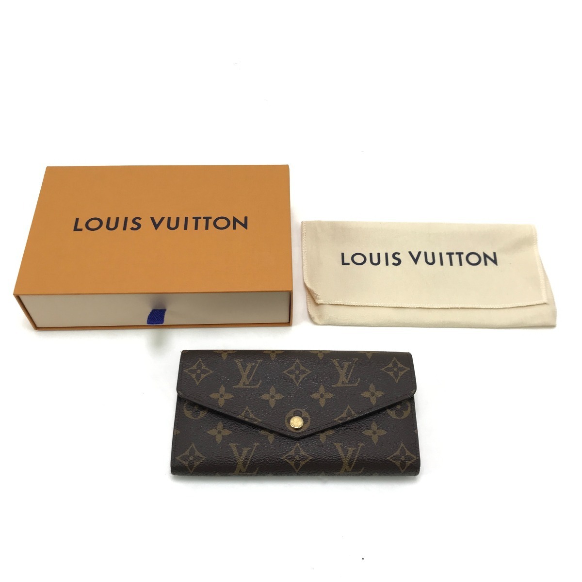 $$ LOUIS VUITTON ルイヴィトン 2つ折り長財布 モノグラム ポルトフォイユサラ M62235 やや傷や汚れあり拍卖