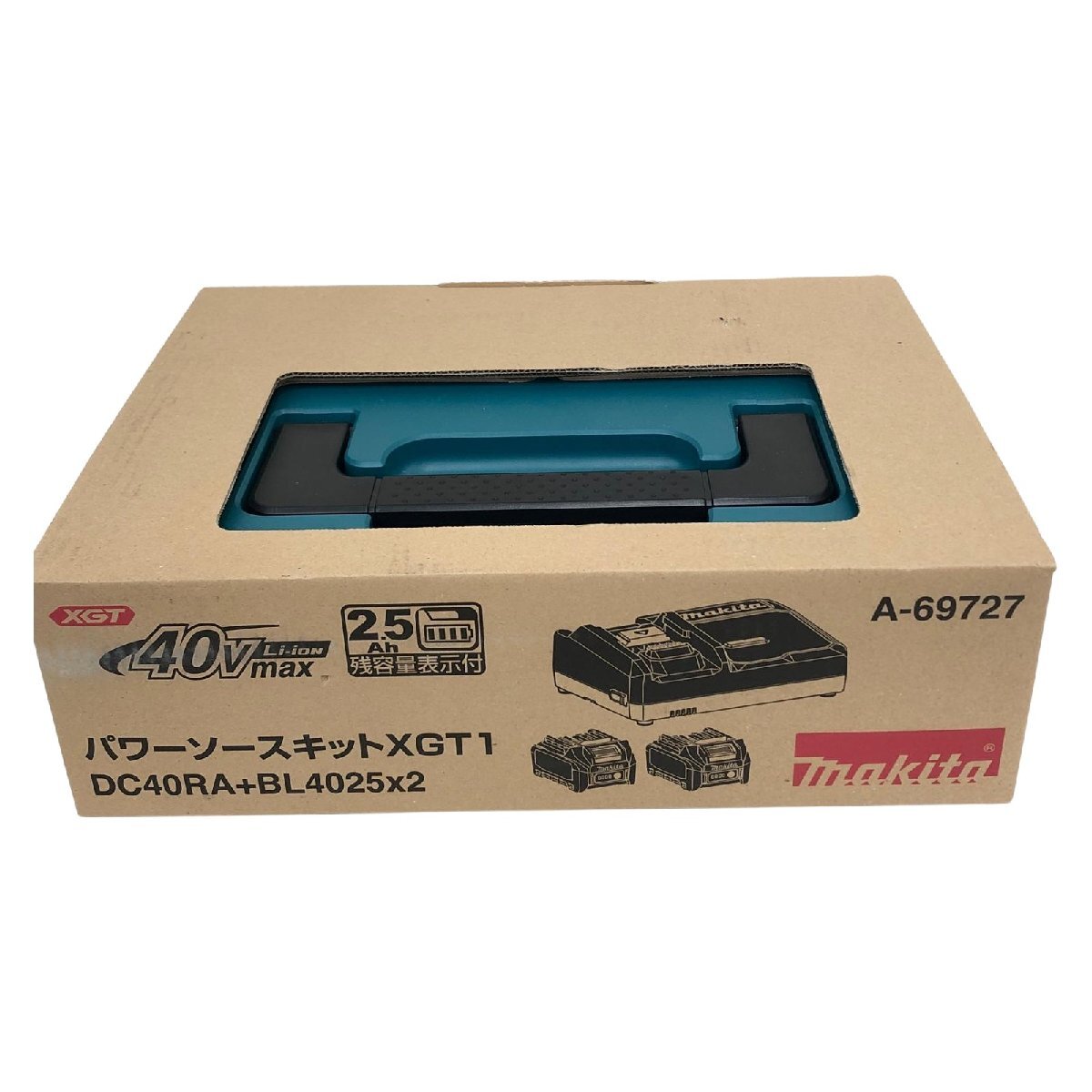 ▼▼ MAKITA マキタ パワーソースキット XGT10 40V バッテリBL4025×2本・充電器DC40RA PSEマーク有 A-69727 未使用に近い拍卖