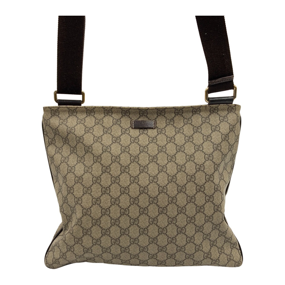 〇〇 GUCCI グッチ GGプラス メッセンジャーバッグ ショルダーバッグ 201446 ベージュ やや傷や汚れあり拍卖