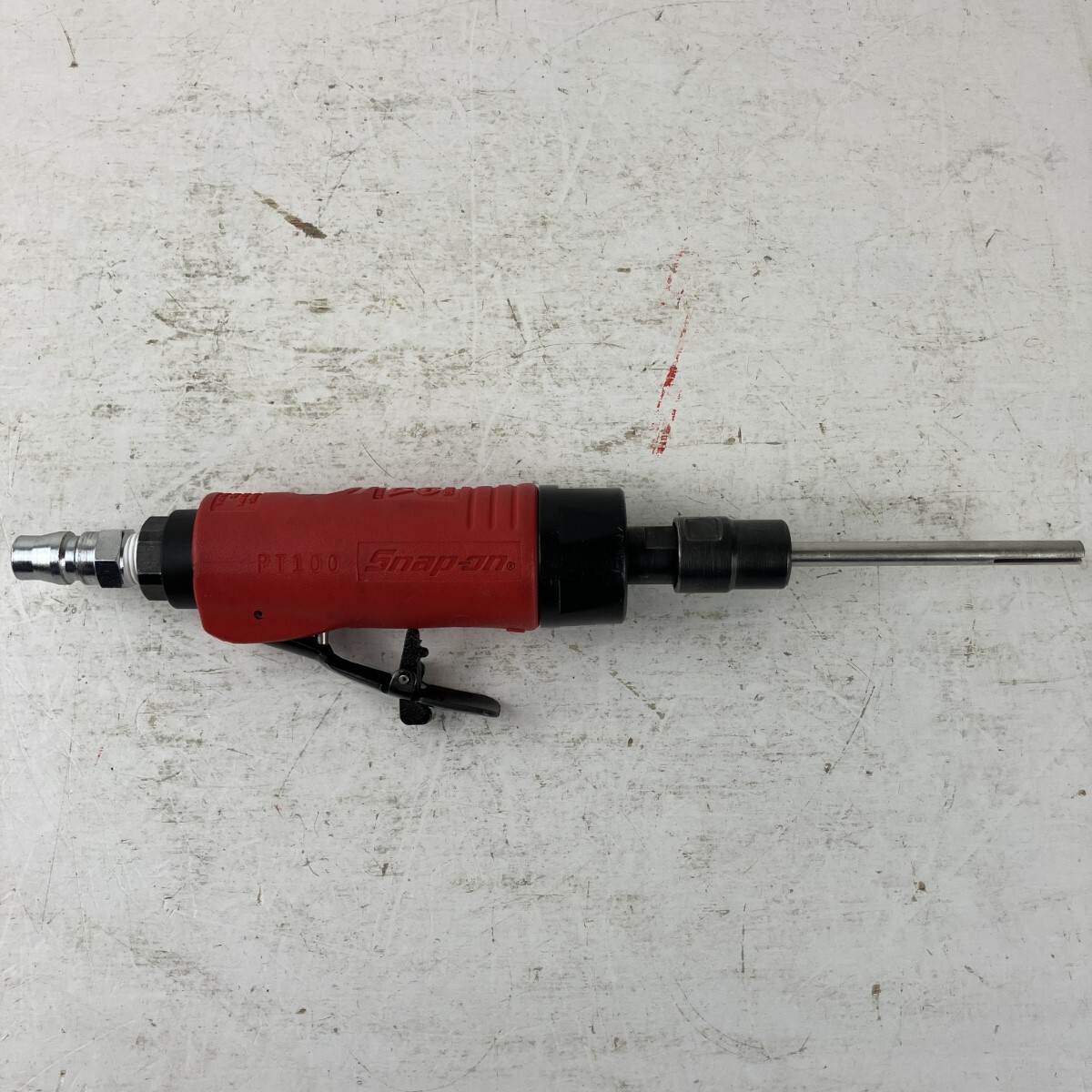 ЗЗ Snap-on スナップオン 常圧 ミニストレートダイグラインダー PT100 レッド 傷や汚れあり拍卖