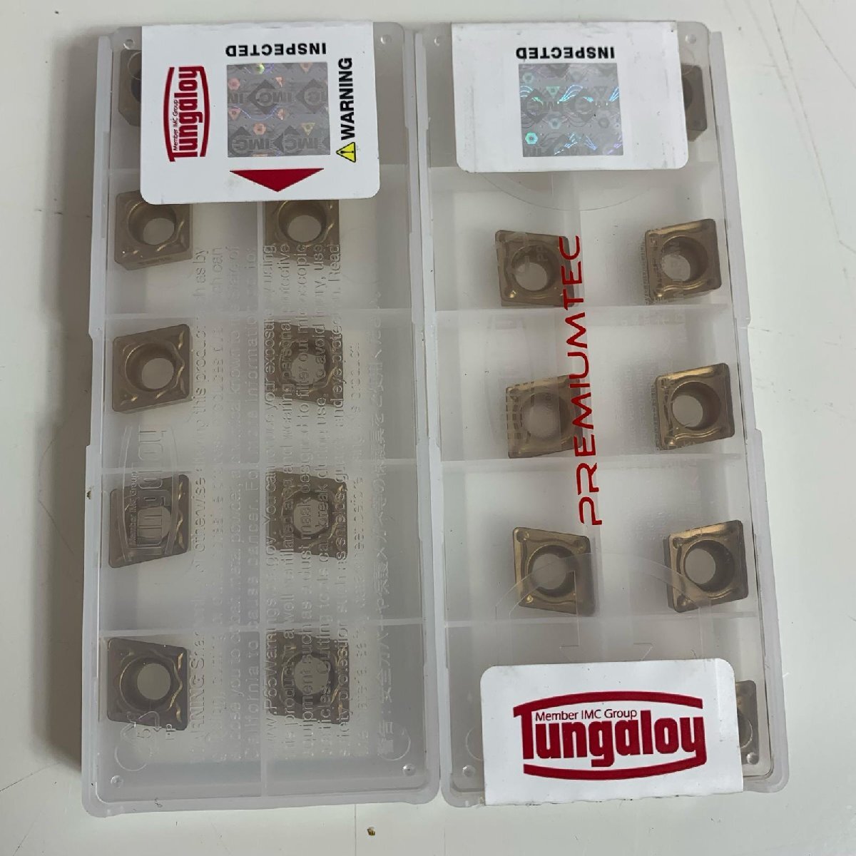 Tungaloy ねじ切りチップ2セット 目立った傷や汚れなし拍卖