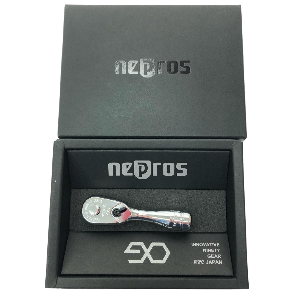 ▼▼ KTC ケーティーシー ハンドツール ミラーネプロス 9.5sq. コンパクトショートラチェットハンドル NBRC390S 目立った傷や汚れなし拍卖