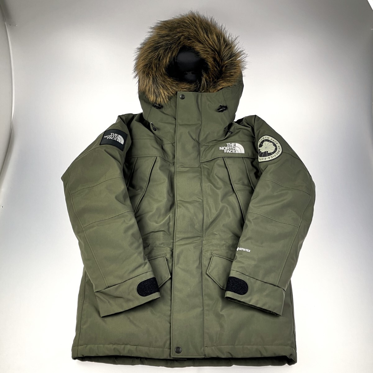 ▽▽ THE NORTH FACE ザノースフェイス アンタークティカパーカ フーデッド ダウンジャケット カーキ ND92032 カーキ 目立った傷や汚れなし拍卖