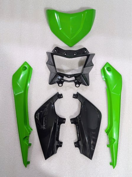 ★KSR110 タイカワサキ純正外装カウルセット(グリーン × ブラック)新品★拍卖