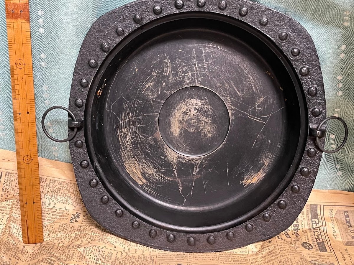 激レア!一生の時代物 カネ惣 カネソウ 廃番 鉄製 すき焼き鍋 餃子 焼肉 グリル 特撰 意匠登録 バーベキュー ジンギスカン 天ぷら(WU)拍卖