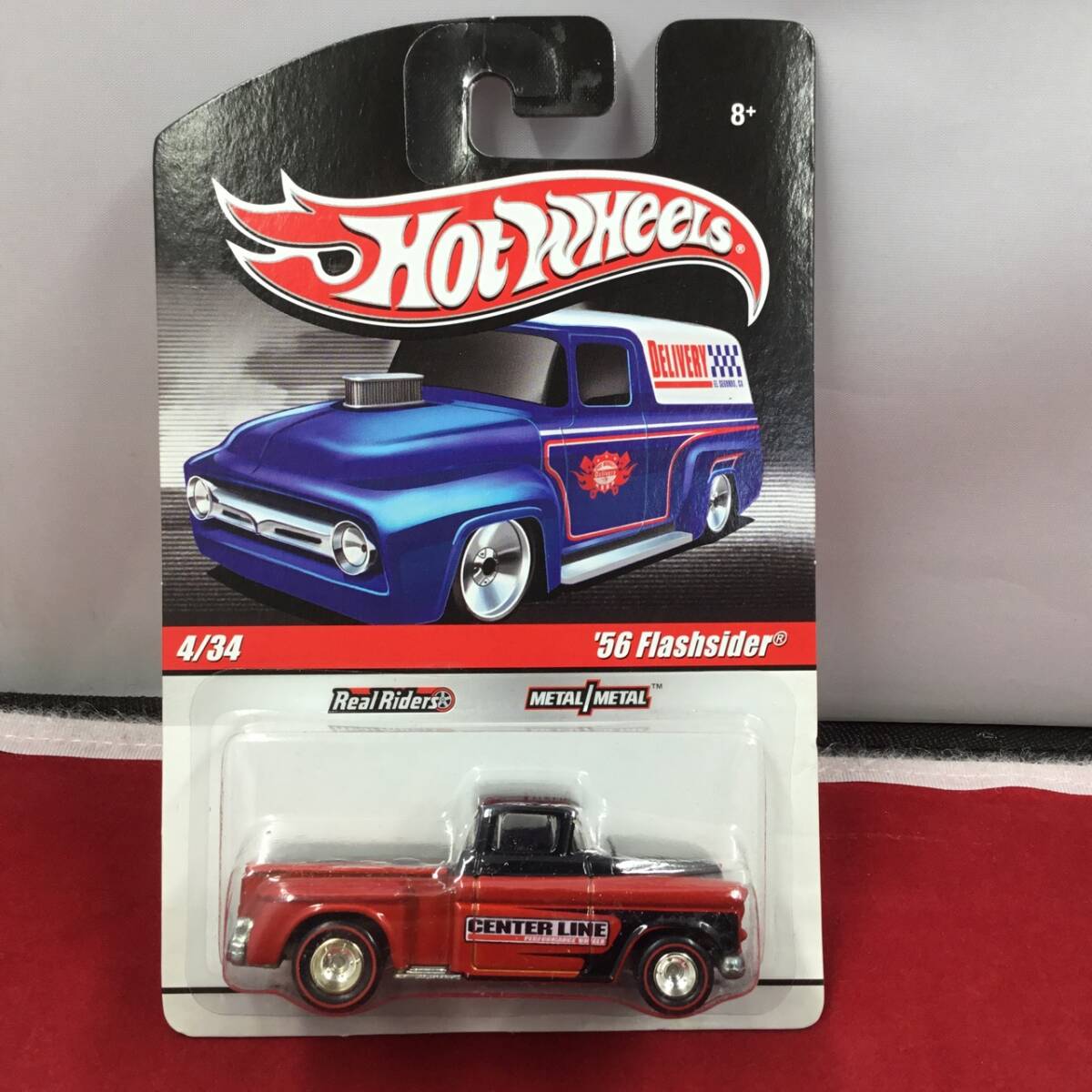 ♪♪Hot wheels ホットウィール 1/64 デリバリー スリック ライド '56 Flashsider フラッシュサイダー R3730 未開封 リアルライダー♪♪拍卖