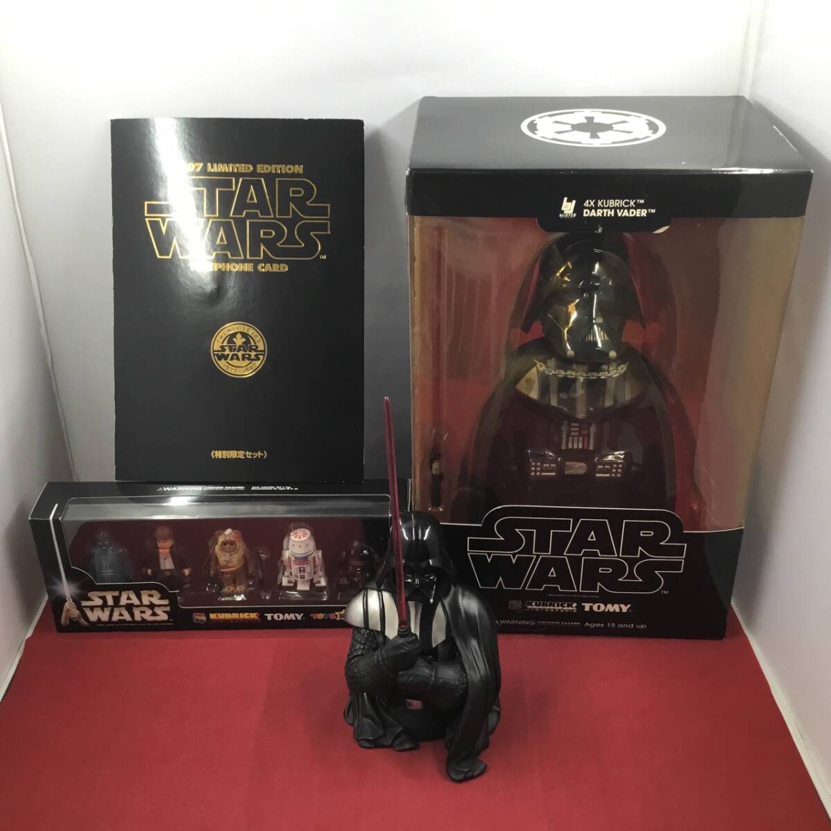 ★☆スターウォーズ STARWARS トイザらス限定 キューブリック テレカセット ダース・ベイダー一部難あり まとめて 4点 未開封品☆★拍卖