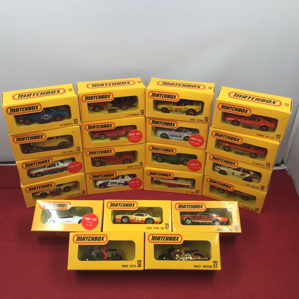 MATCH BOX マッチボックス MB76 ダッジ チャレンジャー MB47 シェビー ストックカー マカオ製 21個 まとめて 一部難あり 現状品拍卖