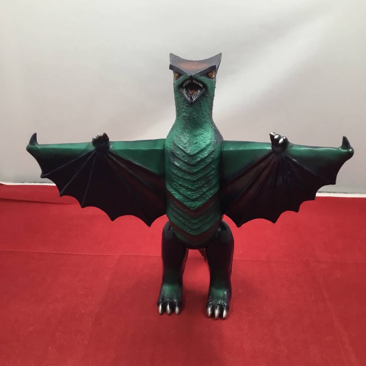 マーミット ソフビフィギュア 世紀の大怪獣シリーズ 怪獣天国 ギャオス 2003年 黒紫成型 角川大映映画 一部難あり 現状品 拍卖