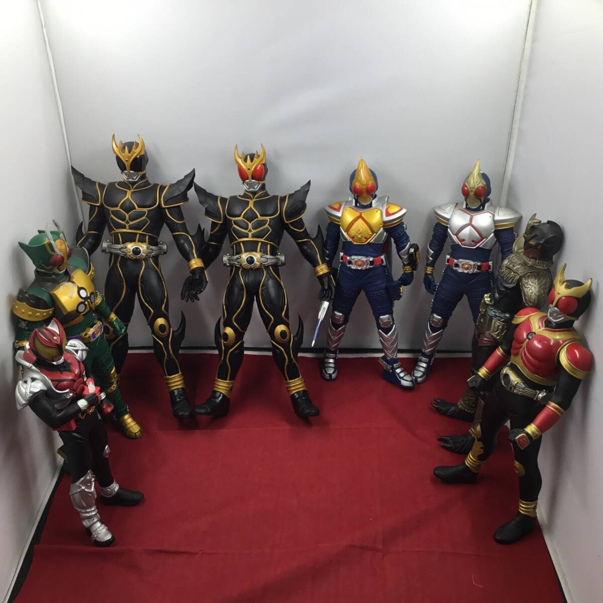 BANDAI バンダイ 仮面ライダークウガ 仮面ライダーブレイド ビッグソフビフィギュア ダイナミックサウンド まとめて 8個 現状品拍卖