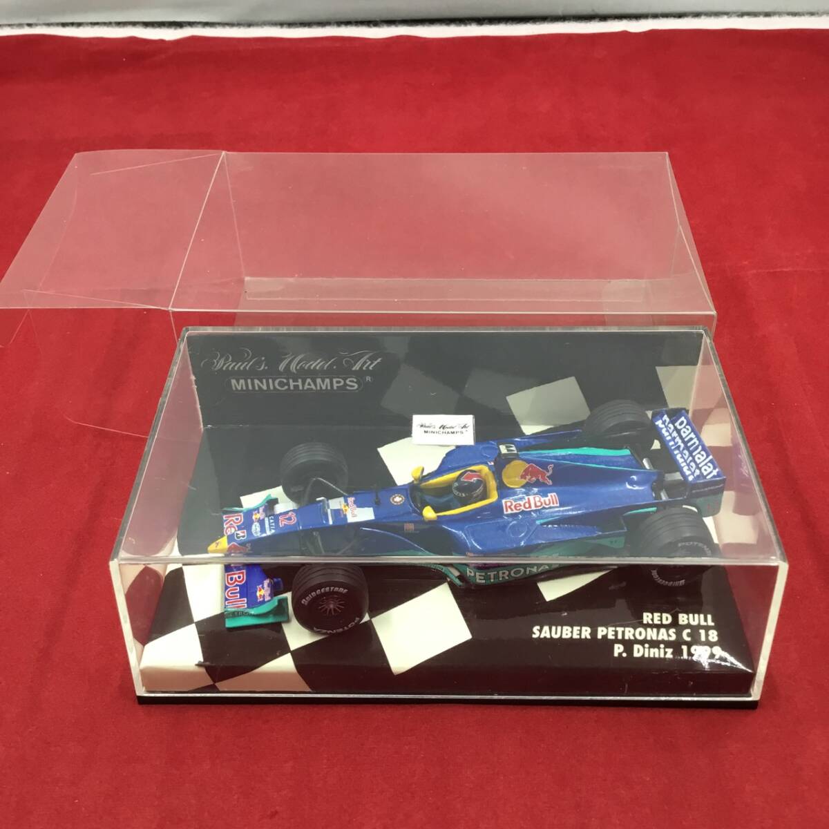 ミニチャンプス 1/43 レッドブル ザウバー ペトロナス C18 ペドロ・ディニス P.Diniz 1999 #12 430990012 未使用品 おまけ付き拍卖