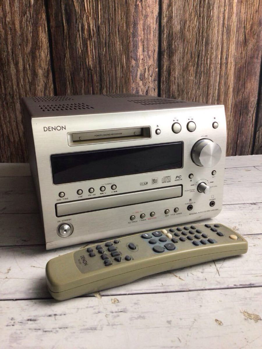 DENON デノン D-MX33MD CD MDコンポ リモコン付き拍卖