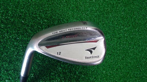 【驚異のスピン】レフティー ウェッジ ブリヂストン BRIDGESTONE TOURSTAGE X-WEDGE 58/12° Dynamic Gold S200 /0480拍卖