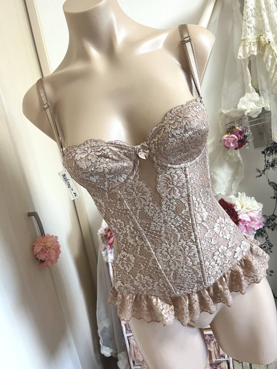 スリーインワンB70:マドンナ◆ワイヤーブラ*ボディメイク補正下着*ボーン有:モカブラウン拍卖